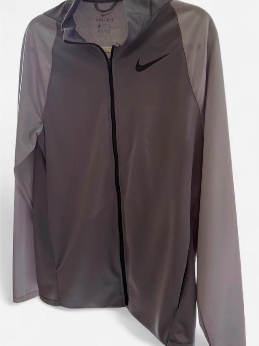 Nike Gray Full-Zip Dri-FIT Jacket Men’s Size Small EUC